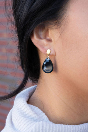 Leah Earrings - Onyx Black // Fall, Jewelry, Gifts