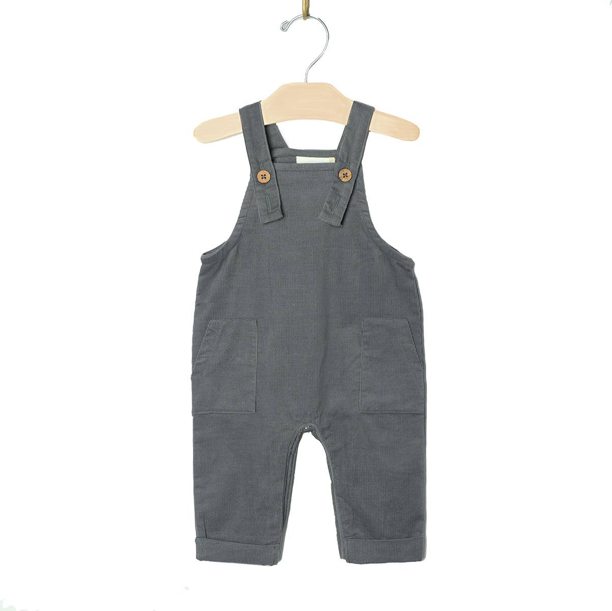 Baby Cord Overall - Granite