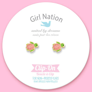 CLIP ON Cutie Earrings- Turtle-y Awesome