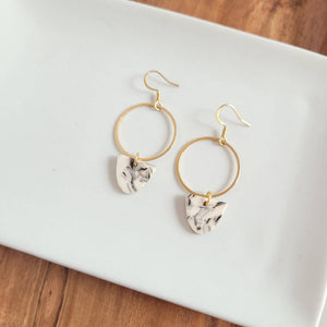 Iris Earrings - Marble // Fall, Jewelry, Gifts