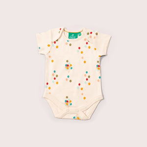 Short Sleeve Organic Baby Bodysuit - Birthday Balloons