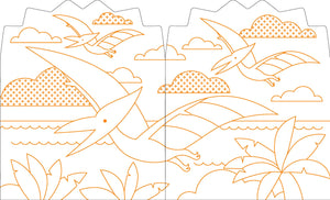 Coloring Book With Stickers: Dinosaurs