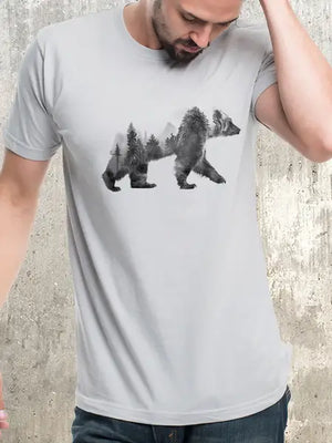 Double Exposure Bear Men's T-Shirt