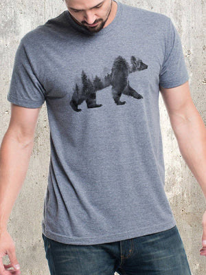 Double Exposure Bear Men's T-Shirt