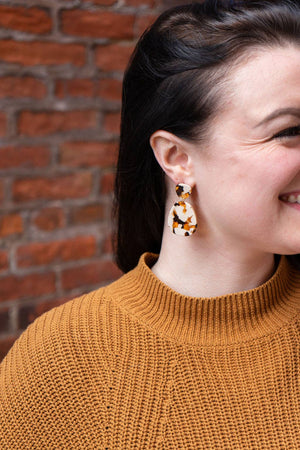 Penelope Earrings - Caramel Latte // Fall, Jewelry, Gifts