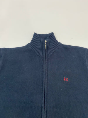 Reed Knit Full Zip - Navy