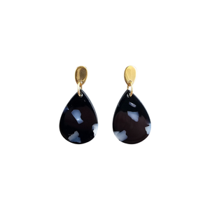 Leah Earrings - Onyx Black // Fall, Jewelry, Gifts