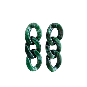 Brooklyn Earrings - Forest Green // Fall, Jewelry, Gifts