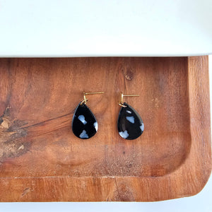 Leah Earrings - Onyx Black // Fall, Jewelry, Gifts