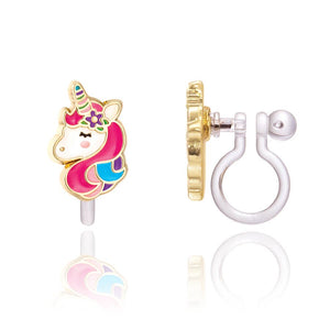 CLIP ON Cutie Earrings- Unicorn Dreams