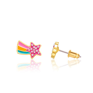 Crystal Shooting Star Cutie Stud Earrings