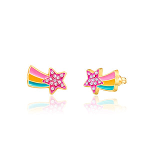 Crystal Shooting Star Cutie Stud Earrings