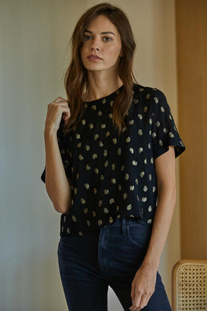 Luxe Polkadot Short Sleeve