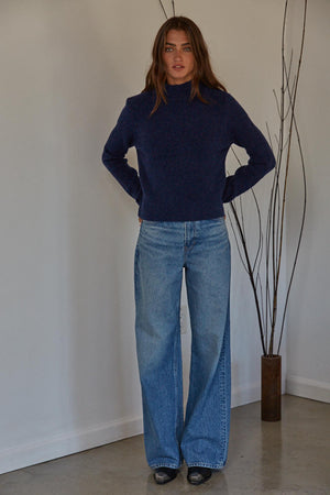 Raine Mockneck Sweater - Bluebird