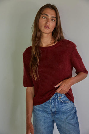 Halsey Sweater - Merlot