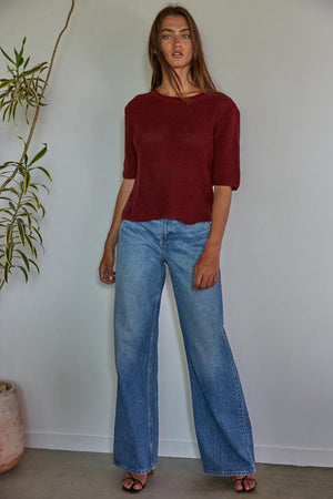 Halsey Sweater - Merlot