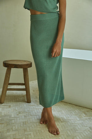 Casia Skirt - Moss Green