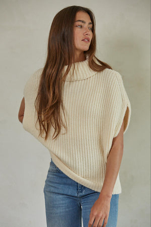 Jacki Vest Sweater - Ivory