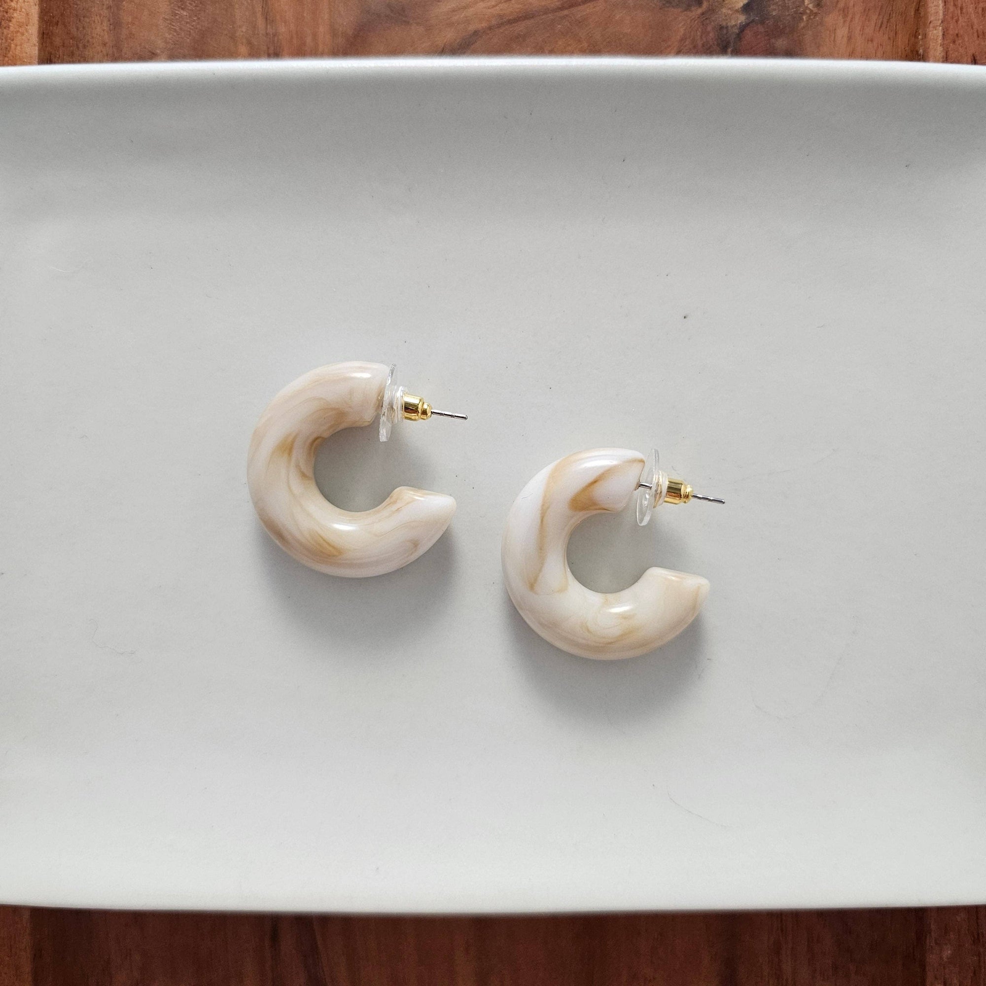 Chloe Hoops - Neutral // Fall Earrings, Jewelry