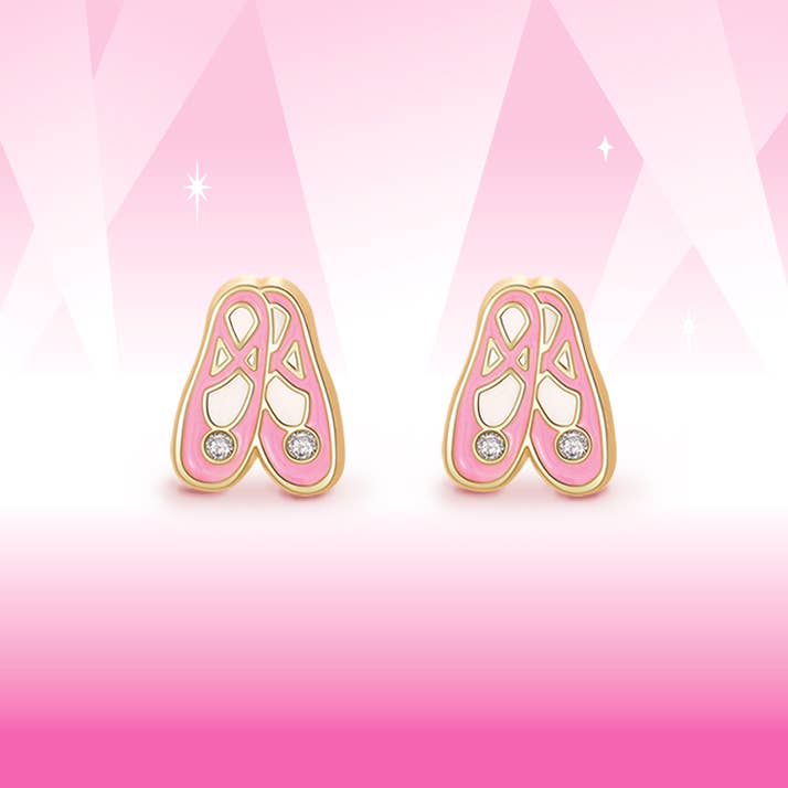 Ballet Slippers Cutie Stud Earrings