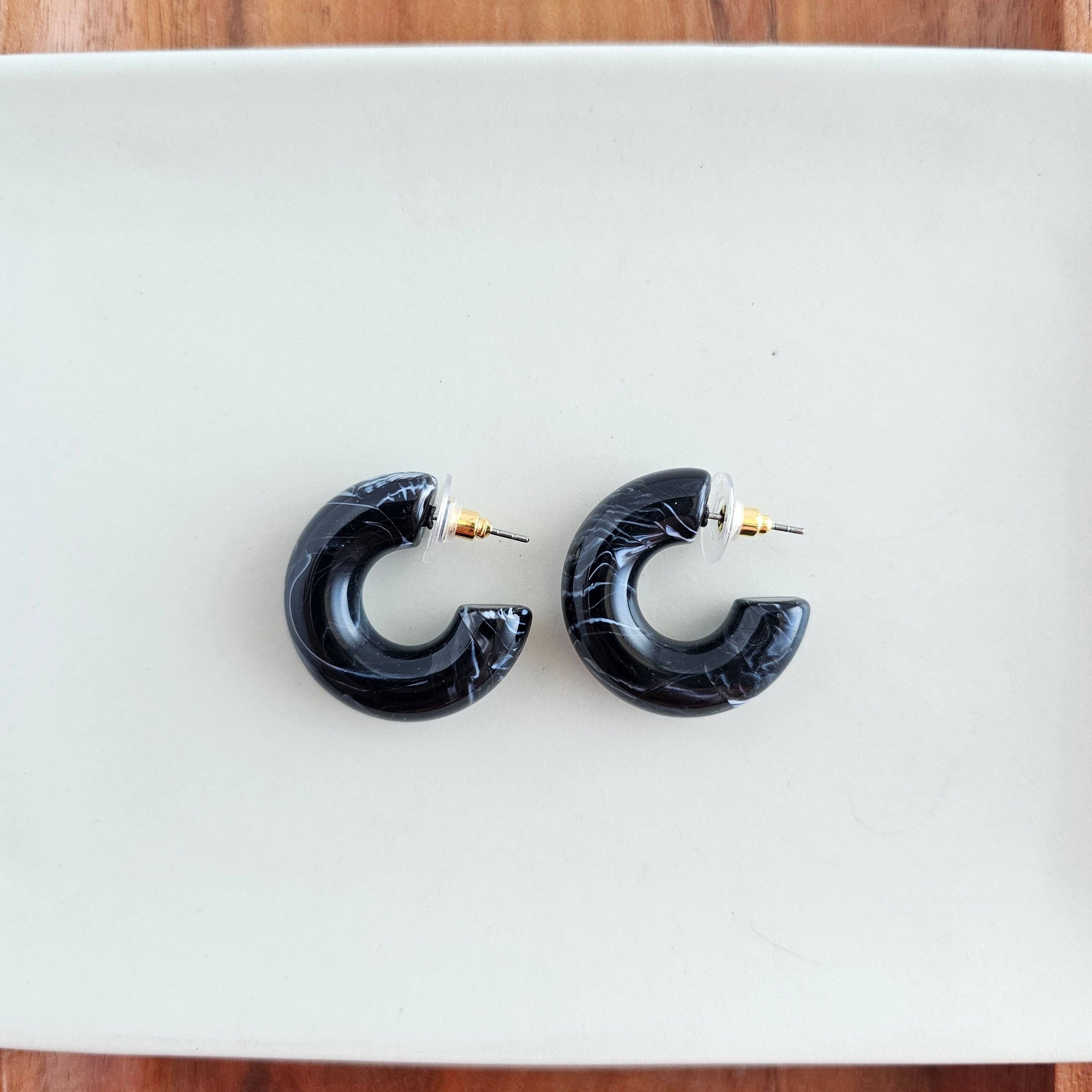 Chloe Hoops - Black // Fall, Earrings, Jewelry