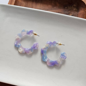 Flora Hoops - Dreamy // Flower, Earrings