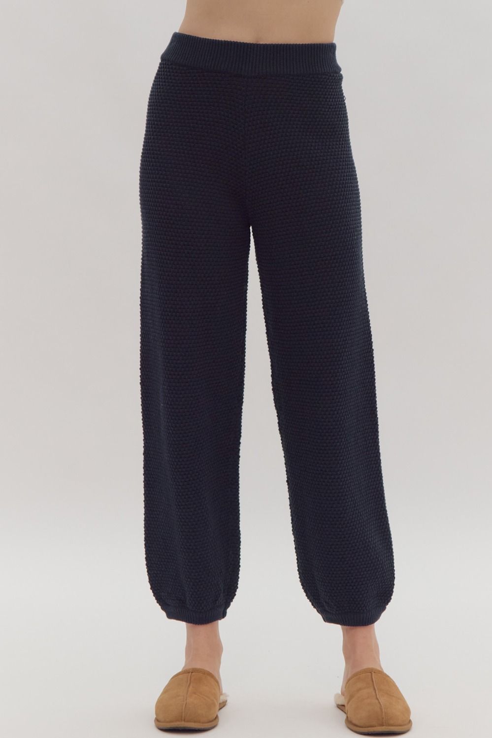 Dara Knit Pant - Navy