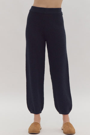 Dara Knit Pant - Navy