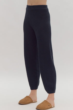 Dara Knit Pant - Navy