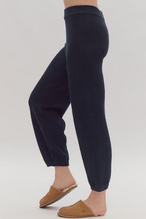 Dara Knit Pant - Navy