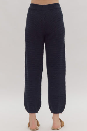 Dara Knit Pant - Navy