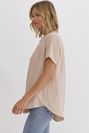 Kayla Short Sleeve - Oatmeal