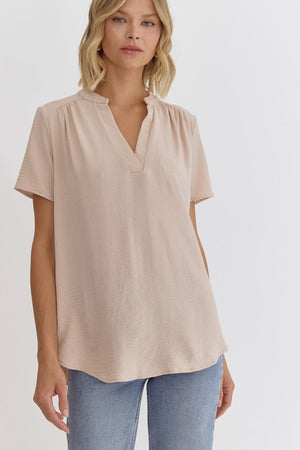 Kayla Short Sleeve - Oatmeal