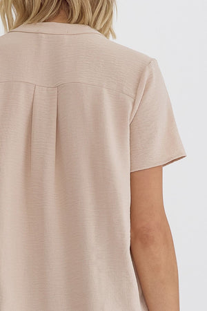 Kayla Short Sleeve - Oatmeal